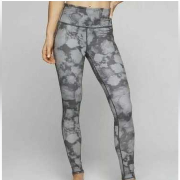 Athleta Blue-Gray Floral Crush Chaturanga Leggings Size S - Picture 8 of 8